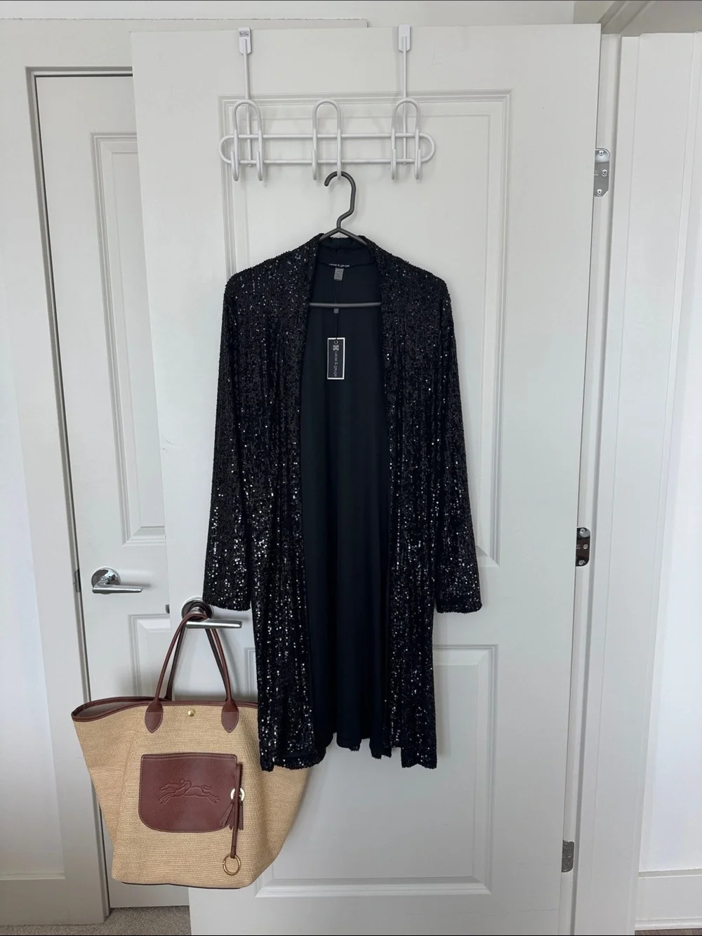Cable and Gauge Sequined Duster